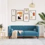 Sofá Chesterfield 2 plazas con cojines terciopelo azul de , Sofás - Ref: Foro24-372691, Precio: 297,12 €, Descuento: %