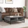 Mesa de centro madera ingeniería metal gris Sonoma 80x80x30 cm von , Couchtisch - Ref: Foro24-848772, Preis: 64,30 €, Rabatt: %