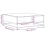 Mesa de centro madera ingeniería metal gris Sonoma 80x80x30 cm von , Couchtisch - Ref: Foro24-848772, Preis: 64,30 €, Rabatt: %