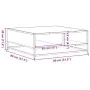 Sonoma oak engineering wood coffee table 80x80x30 cm by , Coffee table - Ref: Foro24-848770, Price: 62,10 €, Discount: %