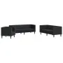 Juego de sofás Chesterfield 3 piezas cuero sintético negro de , Sofás - Ref: Foro24-3209267, Precio: 696,75 €, Descuento: %