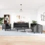 Chesterfield sofa set 3 pieces synthetic leather black by , Sofas - Ref: Foro24-3209267, Price: 721,38 €, Discount: %