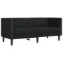 Chesterfield sofa set 3 pieces synthetic leather black by , Sofas - Ref: Foro24-3209267, Price: 721,38 €, Discount: %