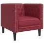 Chesterfield sofa set 3 pieces synthetic leather red red by , Sofas - Ref: Foro24-3209271, Price: 693,85 €, Discount: %