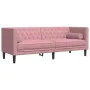 Set de sofás Chesterfield con cojines 3 piezas terciopelo rosa de , Sofás - Ref: Foro24-3209284, Precio: 852,00 €, Descuento: %