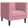 Set de sofás Chesterfield con cojines 3 piezas terciopelo rosa de , Sofás - Ref: Foro24-3209284, Precio: 852,00 €, Descuento: %