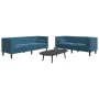 Set de sofás Chesterfield con cojines 2 piezas terciopelo azul by , Sofas - Ref: Foro24-3209299, Price: 663,03 €, Discount: %