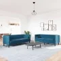 Set de sofás Chesterfield con cojines 2 piezas terciopelo azul by , Sofas - Ref: Foro24-3209299, Price: 663,03 €, Discount: %