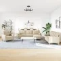 4-piece sofa set with footrest and cream fabric cushions by , Sofas - Ref: Foro24-3278313, Price: 705,71 €, Discount: %
