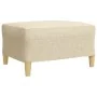 4-piece sofa set with footrest and cream fabric cushions by , Sofas - Ref: Foro24-3278313, Price: 705,71 €, Discount: %