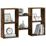 Estantería de pared madera ingeniería roble ahumado 96x18x60 cm de , Estantes y estanterías - Ref: Foro24-853231, Precio: 42,...