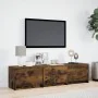 Mueble de TV LED madera ingeniería roble ahumado 165x34x40 cm de , Muebles TV - Ref: Foro24-852254, Precio: 109,19 €, Descuen...
