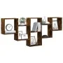 Wall shelf engineered wood smoked oak 159x18x66cm by , Shelves and shelves - Ref: Foro24-853303, Price: 47,61 €, Discount: %