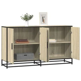 Sonoma oak engineered wood sideboard 134x35x76 cm by , Sideboards - Ref: Foro24-3300816, Price: 137,46 €, Discount: %