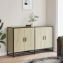 Sonoma Sideboard aus Eichenholz 134x35x76 cm von , Sideboards - Ref: Foro24-3300816, Preis: 137,46 €, Rabatt: %