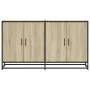 Sonoma oak engineered wood sideboard 134x35x76 cm by , Sideboards - Ref: Foro24-3300816, Price: 137,46 €, Discount: %