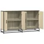 Sonoma Sideboard aus Eichenholz 134x35x76 cm von , Sideboards - Ref: Foro24-3300816, Preis: 137,46 €, Rabatt: %