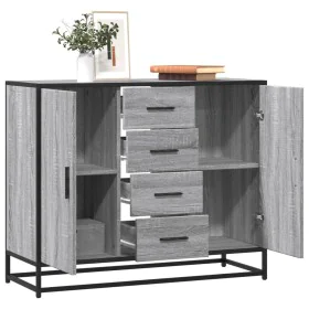Sonoma Sideboard aus grauem Holzwerkstoff 92x35x76 cm von , Sideboards - Ref: Foro24-3300828, Preis: 138,00 €, Rabatt: %