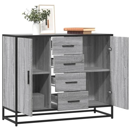 Aparador de madera de ingeniería gris Sonoma 92x35x76 cm de , Aparadores - Ref: Foro24-3300828, Precio: 137,99 €, Descuento: %