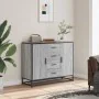 Sonoma Sideboard aus grauem Holzwerkstoff 92x35x76 cm von , Sideboards - Ref: Foro24-3300828, Preis: 137,99 €, Rabatt: %