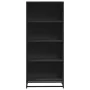 Estantería de madera de ingeniería negra 60x35x139 cm de , Librerías y estanterías - Ref: Foro24-3300840, Precio: 95,11 €, De...