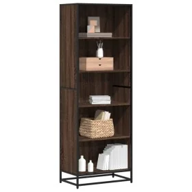 Brown oak engineered wood shelf 60x35x170.5 cm by , Bookcases and shelves - Ref: Foro24-3300854, Price: 109,32 €, Discount: %