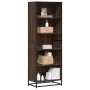 Brown oak engineered wood shelf 60x35x170.5 cm by , Bookcases and shelves - Ref: Foro24-3300854, Price: 109,31 €, Discount: %