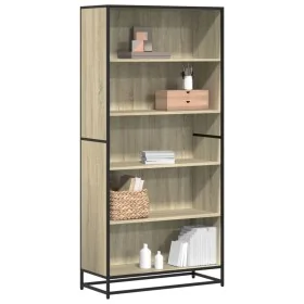 Estantería madera de ingeniería roble Sonoma 80,5x35x170,5 cm von , Bücherregale und Regale - Ref: Foro24-3300856, Preis: 131...