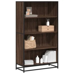 Estantería de madera de ingeniería marrón roble 80,5x35x139 cm by , Bookcases and shelves - Ref: Foro24-3300849, Price: 116,9...