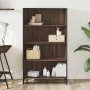 Estantería de madera de ingeniería marrón roble 80,5x35x139 cm de , Librerías y estanterías - Ref: Foro24-3300849, Precio: 11...
