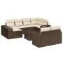 Set of garden sofas 11 pcs cushions synthetic rattan brown by , Garden sets - Ref: Foro24-3266253, Price: 646,53 €, Discount: %