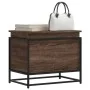Storage box with brown oak wood lid 60x40x51.5 cm by , Storage baskets - Ref: Foro24-848798, Price: 54,68 €, Discount: %
