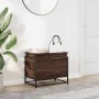 Storage box with brown oak wood lid 60x40x51.5 cm by , Storage baskets - Ref: Foro24-848798, Price: 54,68 €, Discount: %