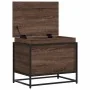 Storage box with brown oak wood lid 60x40x51.5 cm by , Storage baskets - Ref: Foro24-848798, Price: 54,68 €, Discount: %