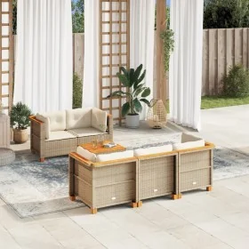 Set Gartensofas mit Kissen 6 Stück synthetisches Rattan beige von , Gartensets - Ref: Foro24-3261733, Preis: 464,13 €, Rabatt: %