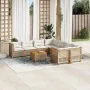Set de sofás de jardín con cojines 9 pzas ratán sintético beige by , Garden sets - Ref: Foro24-3261778, Price: 752,83 €, Disc...