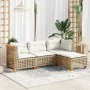 Juego de sofás jardín con cojines 4 pzas ratán sintético beige by , Garden sets - Ref: Foro24-3261784, Price: 333,02 €, Disco...