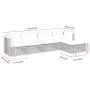 Set Gartensofas mit Kissen 5 Stück synthetisches Rattan beige von , Gartensets - Ref: Foro24-3261790, Preis: 417,45 €, Rabatt: %