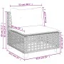 Set of garden sofas with cushions 5 pcs synthetic rattan beige by , Garden sets - Ref: Foro24-3261790, Price: 417,45 €, Disco...