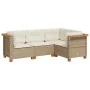 Juego de sofás jardín con cojines 4 pzas ratán sintético beige von , Gartensets - Ref: Foro24-3261799, Preis: 338,90 €, Rabat...