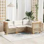 Set Gartensofas mit Kissen 4 Stück synthetisches Rattan beige von , Gartensets - Ref: Foro24-3261802, Preis: 367,63 €, Rabatt: %