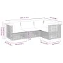 Set Gartensofas mit Kissen 4 Stück synthetisches Rattan beige von , Gartensets - Ref: Foro24-3261802, Preis: 367,63 €, Rabatt: %