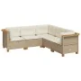 Set of garden sofas with cushions 5 pcs synthetic rattan beige by , Garden sets - Ref: Foro24-3261823, Price: 422,46 €, Disco...