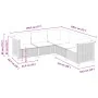 Set of garden sofas with cushions 5 pcs synthetic rattan beige by , Garden sets - Ref: Foro24-3261823, Price: 422,46 €, Disco...