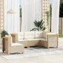 Set of garden sofas with cushions 5 pcs synthetic rattan beige by , Garden sets - Ref: Foro24-3261835, Price: 422,46 €, Disco...