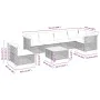 Set sofás de jardín 7 piezas y cojines ratán sintético beige de , Conjuntos de jardín - Ref: Foro24-3261880, Precio: 580,12 €...