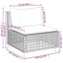 Set sofás de jardín 7 piezas y cojines ratán sintético beige de , Conjuntos de jardín - Ref: Foro24-3261880, Precio: 580,12 €...