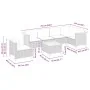Set sofás de jardín 7 piezas y cojines ratán sintético beige by , Garden sets - Ref: Foro24-3261877, Price: 519,72 €, Discoun...