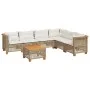 Set sofás de jardín 7 piezas y cojines ratán sintético beige by , Garden sets - Ref: Foro24-3261868, Price: 579,59 €, Discoun...