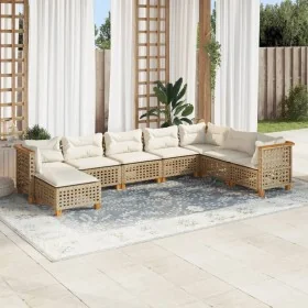 Set de sofás de jardín y cojines 8 piezas ratán sintético beige by , Garden sets - Ref: Foro24-3261958, Price: 671,07 €, Disc...